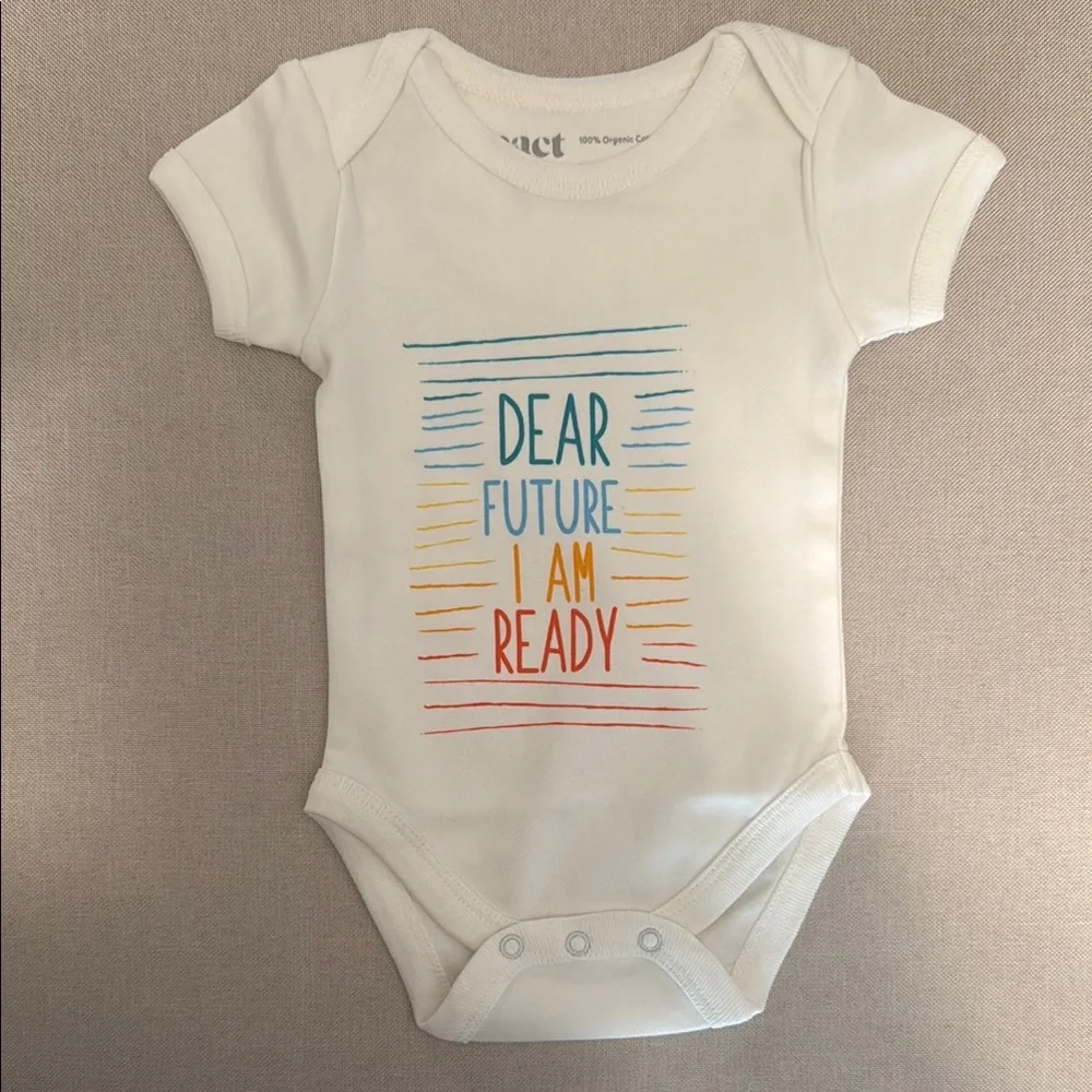 Pact newborn onesie
